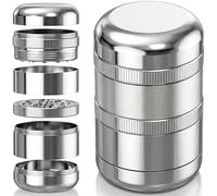 Viberium Metal Grinder 2.3 Inch - Herb Grinder, 4 Piece Grinders, Crusher