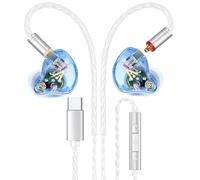 Vibes 202MC USB-C Wired Earbuds - USBC HiFi in Ear Headphones for iPhone 17/16/15 - Noise Isolating Ear Buds w/ Mic - Clear Sound, Deep Bass & Comfort-Fit Earphones - Silver Plated Cord, Carrying Case