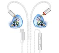 Vibes 202ML Wired Earbuds - HiFi in Ear Headphones for iPhone 5-14, Noise Isolating Ear Buds w/ Mic - Clear Sound, Deep Bass, Comfort-Fit Earphones - MMCX-LTN, Silver Plated Cord, Carrying Case