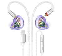 Vibes 202ML Wired Earbuds - HiFi in Ear Headphones for iPhone 5-14, Noise Isolating Ear Buds w/ Mic - Clear Sound, Deep Bass, Comfort-Fit Earphones - MMCX-LTN, Silver Plated Cord, Carrying Case