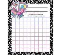 Vibes Composition Notebook - Tweenie Series: 90s-Inspired Notebook with Roller Skates, Retro Grid, and Rainbow Art | 7.5" x 9.25" | 80 College Ruled Pages | Fun Back-to-School Supply for Tweens