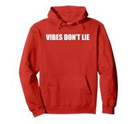 Vibes Don'T Lie Pullover Hoodie, Adult Unisex, Red, XXL