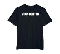 Vibes Don't Lie T-Shirt, Men's Big and Tall, Black, 4X Tall