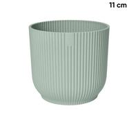 Monal Vibes Fold Round Flower Plant Pot - 100% Recycled Matte Plastic - Planter for Indoor Outdoor - Garden Living Home Decoration - Modern Nordic Style Lightweight (Sorbet Green, 11cm)