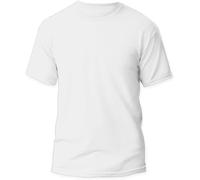 Vibes Men's Round Neck Short Sleeves Plain T-Shirt Everyday Wear (UK, Alpha, S, Regular, Regular, White)