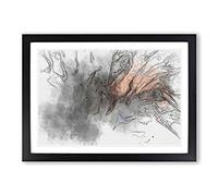 Vibes of Redemption in Abstract Framed Print | A2 Black Framed Wall Art | Ready to Hang | Abstract Fantasy Picture | Living Room Bedroom Lounge Office