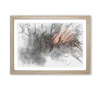 Vibes of Redemption in Abstract Framed Print | A2 Oak Framed Wall Art | Ready to Hang | Abstract Fantasy Picture | Living Room Bedroom Lounge Office