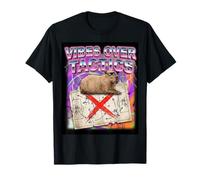 Vibes Over Tactics Meme Capybara Retro Soccer Graphic T-Shirt