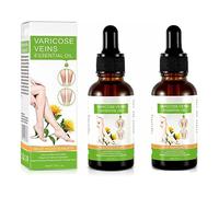 Vibeskin Body Care Essential Oil Ampoule Remove Varicose Veins & Swollen,Varicose Veins Treatment for Legs,Varicose Vein Soothing Leg Oil,Relief Tired and Heavy Legs (2PC)
