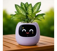 Vibezy - Ai Smart Planter, Your Smart Planter Companion, Smart Planter, A Flowerpot That is Like a Pet, Endowed with Real Affection, Gift (Purple)