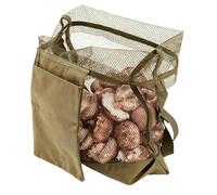 Vibhgtf Foraging Mesh Bag,Large Capacity Mesh Organizer,Mushroom Collecting Pouch Foraging Bag | for Fruits Rock Mineral Berry Wildflowers Beach Garden Park