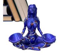 Vibhgtf Statue of the - Mother Earth Resin Sculpture | Mother Earth Figures with Ball Base, Hand Carved Home Art Decor, Craft Sculpture Deco