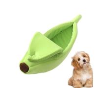 Vibhgtf Warm Pet Bed in Winter, Banana Bed for Dogs, Sleeping Yellow Banana Shape for Kittens, Chinchillas, Hamsters, Rabbits and Ferrets