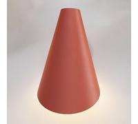 Vibia I.Cono 0720 wall light, 28 cm, red-brown