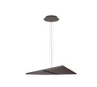 Vibia LED pendant light RHYTHM, grey-brown, 87 x 63 cm dimmable 927