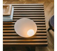 Vibia Musa 7402 LED table lamp, horizontal, taupe