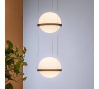 Vibia Palma 3726 LED hanging light, 2-bulb, graphite