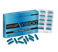 VIBIDO 490mg UK | Stronger | Longer | Harder | Performance | Extra Strength Enhancing Pills | Stamina Endurance Booster Supplement for Men | 10 Ginseng Capsules