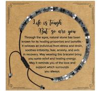 VIBILIA Beaded Bracelets for Women, Inspirational Gifts Bracelets for Women, Natural Stone Healing Bracelet, Get Well Gifts for Women, Mom, Daughter, Wife, Friend, Sister, Coworker, One Size, Hawk's