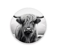 Vibiliyou 4PCS Coasters with Cork Base Desktop Protection Mat Absorbent Drink Coaster Cow Ceramic Stone Coaster for Home,Bar Decor