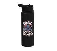 Vibing with My Demons Stainless Steel Insulated Water Bottle