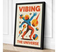 Vibing with the Universe Canvas Wall Art Print 24x16 Inch (61 x 41 cm)