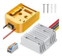 Vibit 20 V to 12 V Step-Down Converter for Dewalt Battery, DC Power Adapter, Voltage Reducer Transformer 180 W Buck Converter Regulator for Golf Cart RC Car Truck Light & DIY (with Switch)
