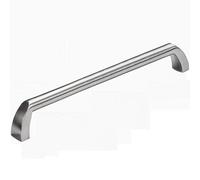 VIBORG (4 Pieces Solid SUS304 Stainless Steel Casting Modern Kitchen Cabinet Cupboard Door Handles Pull Wardrobe Dresser Drawer Handle Pulls Nickel Brushed SV204 (Hole-to-Hole: 192±1mm)