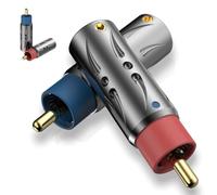 Viborg 4Pcs Rca Plug Solder Pure Copper Gold Plated Male Rca Connector For Cables Up To 8.5mm