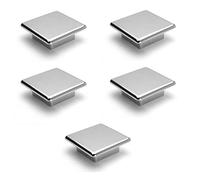 VIBORG (5 Pieces Zinc Alloy 62mm Large-Sized Extra-Thick Square Heavy Duty Modern Kitchen Cabinet Cupboard Door Knob Handle Pull Wardrobe Dresser Drawer Handles and Knobs Pulls