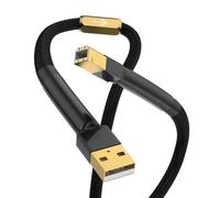 Viborg HiFi USB 2.0 Cable Type A Male to B Male Digital Audio Data Cable Scanner Printer Cord for DAC (1.5M)