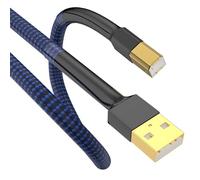 Viborg HiFi USB 2.0 Cable Type A to B 3.3FT/1M OCC Digital Audio Cord for Amplifier, Speaker, Printer, Scanner, DAC, Computer, Digital Piano