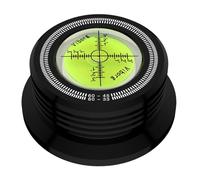 Viborg LP628B Record Weight Stabilizer, Turntable Level and Strobe Scale All-in-one, 280G LP Disc Stabilizer Vinyl Clamp for Phonograph (60Hz, Black)