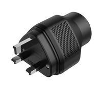 Viborg UK01S Power Connector UK Type G Pure Copper Silver Plated Ø18mm Mains Plug Audiophile Connector HiFi Power Plug