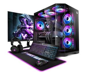 Vibox Gaming PC Bundle • AMD Ryzen 7 9800X3D 8-Core • Nvidia RTX 5070 Ti 16GB • 32GB 5600MHz DDR5 RAM • 1TB NVMe SSD • Windows 11 • 27" Monitor • WiFi • Black