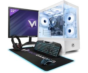 Vibox I-72 Gaming PC Bundle • AMD Ryzen 3 3200G Quad-Core • Integrated Radeon Vega 8 • 16GB RAM • 500GB SSD • Windows 11 • 22" Monitor • WiFi