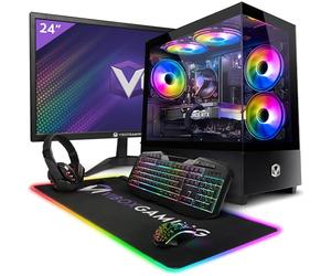Vibox II-14 Gaming PC Bundle • Intel Core i5 10400F 4.3GHz • Nvidia RTX 3050 6GB • 16GB RAM • 1TB NVMe SSD • Windows 11 • 23" Monitor • WiFi