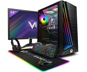 Vibox II-22 Gaming PC Bundle • Intel Core i5 10400F 6-Core • Nvidia RTX 3050 6GB • 16GB RAM • 500GB SSD • Windows 11 • 23" Monitor • WiFi