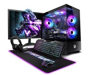 Vibox III-10 Gaming PC Bundle • Intel Core i5 11400F 6-Core • Nvidia RTX 3050 6GB • 16GB RAM • 500GB SSD • Windows 11 • 23" Monitor • WiFi
