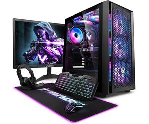 Vibox III-388 Gaming PC Bundle • Intel Core i5 11400F 4.4GHz • Radeon RX 9070 16GB • 16GB RAM • 1TB SSD • Windows 11 • 23" Monitor • WiFi