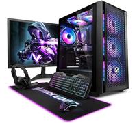 Vibox V-120 Gaming PC Bundle • AMD Ryzen 5 5500 6-Core • Nvidia RTX 5060 Ti 8GB • 16GB RAM • 1TB SSD • Windows 11 • 23" Monitor • WiFi