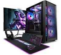 Vibox V-529 Gaming PC Bundle • AMD Ryzen 5 5500 4.2GHz • Radeon RX 9060 XT 8GB • 16GB RAM • 500GB SSD • Windows 11 • 23" Monitor • WiFi