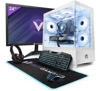 Vibox V-535 Gaming PC Bundle • AMD Ryzen 5 5500 4.2GHz • Radeon RX 9060 XT 16GB • 16GB RAM • 1TB SSD • Windows 11 • 23" Monitor • WiFi