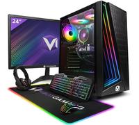 Vibox V-541 Gaming PC Bundle • AMD Ryzen 5 5500 6-Core • Radeon RX 9060 XT 16GB • 16GB RAM • 1TB SSD • Windows 11 • 23" Monitor • WiFi