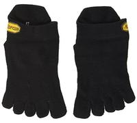 Vibram FiveFingers Men's Athletic No Show Socks, Men, S15N02L, Black, L