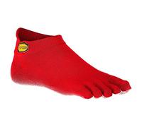 Vibram FiveFingers Men's Athletic No Show Socks, Men, S18N04L, red, L
