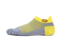 Vibram FiveFingers New Athletic No-Show Socks | UK L in Yellow Grey