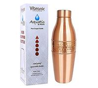 VIBRANIC Aquatic PENGUIN DESIGN Ayurvedic Copper Water Bottle 34oz - Pure Copper Bottle for Sports, Fitness, Yoga - Natural Health Benefits - Made in India