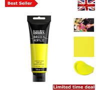 Vibrant 118ml Fluorescent Yellow Acrylic Paint - Waterproof & Fade Resistant