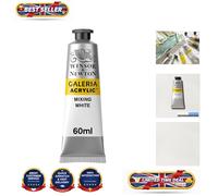 Vibrant 60ml Galeria Acrylic Paint - Mixing White with Smooth Satin Finish